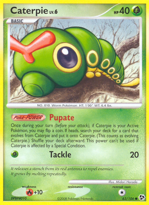 Caterpie (63/106) [Diamond & Pearl: Great Encounters] | Jomio and Rueliete's Cards and Comics