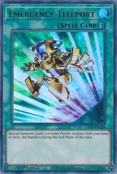 Emergency Teleport [GFTP-EN109] Ultra rare | Jomio and Rueliete's Cards and Comics