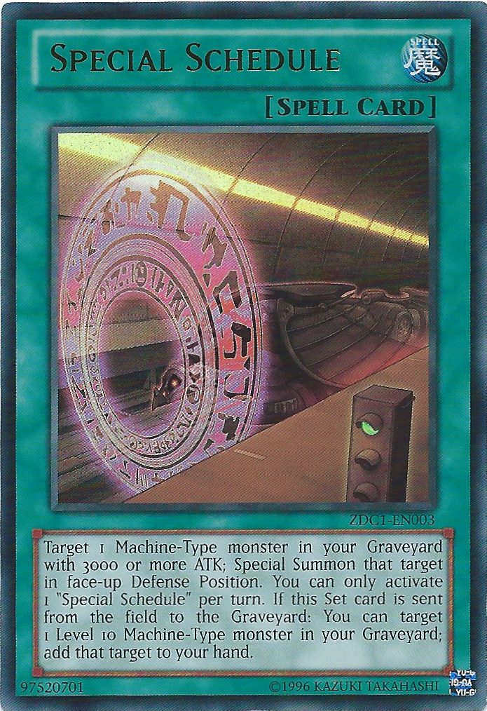 Special Schedule [ZDC1-EN003] Ultra Rare | Jomio and Rueliete's Cards and Comics