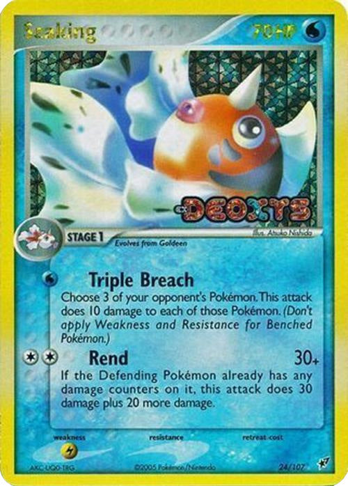 Seaking (24/107) (Stamped) [EX: Deoxys] | Jomio and Rueliete's Cards and Comics