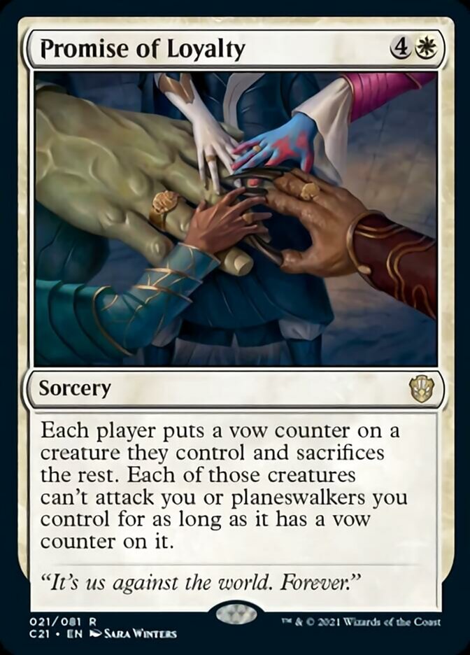 Promise of Loyalty [Commander 2021] | Jomio and Rueliete's Cards and Comics