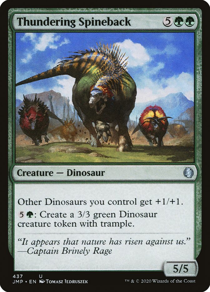 Thundering Spineback [Jumpstart] | Jomio and Rueliete's Cards and Comics