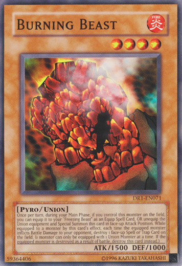 Burning Beast [DR1-EN071] Common | Jomio and Rueliete's Cards and Comics