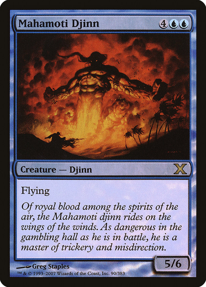 Mahamoti Djinn (Premium Foil) [Tenth Edition] | Jomio and Rueliete's Cards and Comics