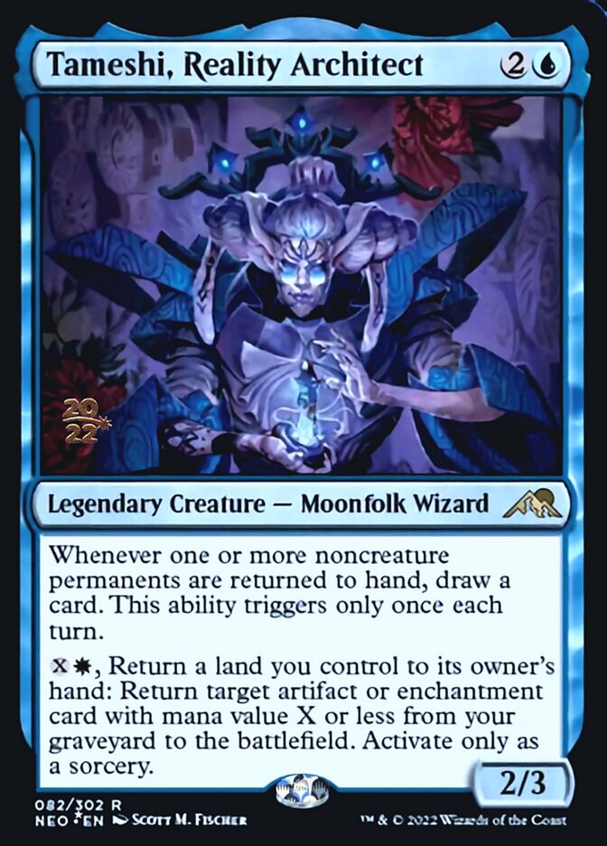 Tameshi, Reality Architect [Kamigawa: Neon Dynasty Prerelease Promos] | Jomio and Rueliete's Cards and Comics