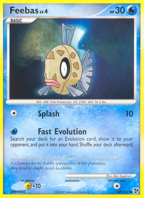 Feebas (67/106) [Diamond & Pearl: Great Encounters] | Jomio and Rueliete's Cards and Comics