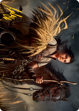 Ambitious Farmhand Art Card (Gold-Stamped Signature) [Innistrad: Midnight Hunt Art Series] | Jomio and Rueliete's Cards and Comics