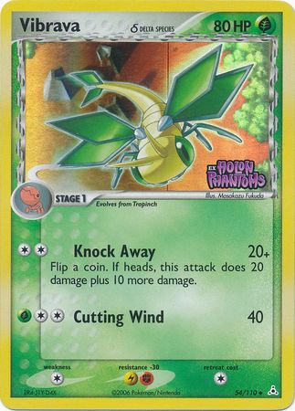 Vibrava (54/110) (Delta Species) (Stamped) [EX: Holon Phantoms] | Jomio and Rueliete's Cards and Comics