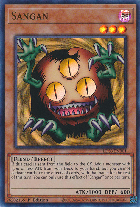 Sangan [LDS3-EN001] Ultra Rare | Jomio and Rueliete's Cards and Comics