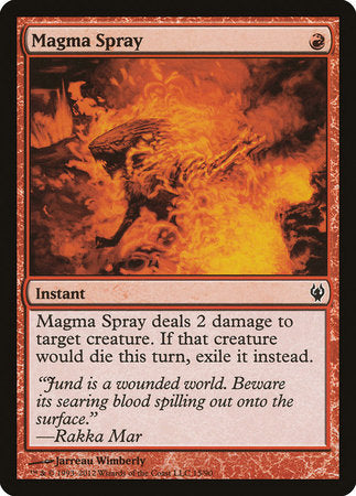 Magma Spray [Duel Decks: Izzet vs. Golgari] | Jomio and Rueliete's Cards and Comics