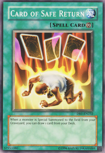 Card of Safe Return [DB1-EN232] Common | Jomio and Rueliete's Cards and Comics