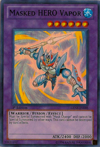 Masked HERO Vapor [GENF-EN095] Super Rare | Jomio and Rueliete's Cards and Comics