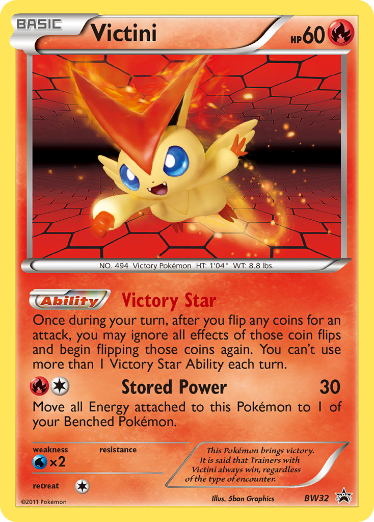 Victini (BW32) [Black & White: Black Star Promos] | Jomio and Rueliete's Cards and Comics