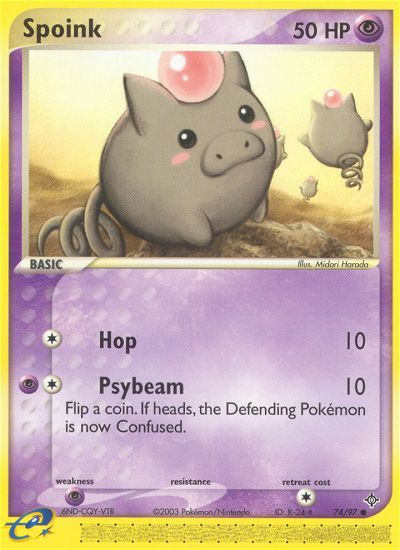 Spoink (74/97) [EX: Dragon] | Jomio and Rueliete's Cards and Comics