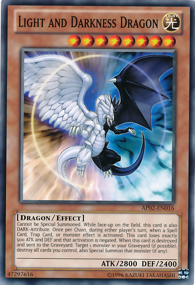 Light and Darkness Dragon [AP02-EN016] Common | Jomio and Rueliete's Cards and Comics