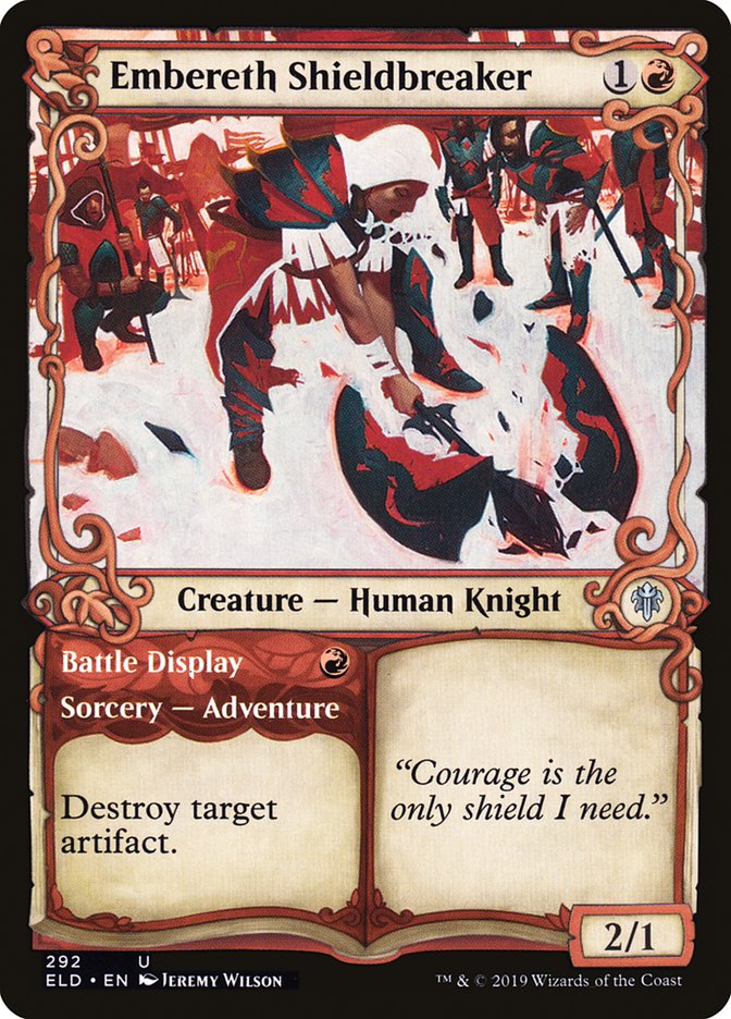 Embereth Shieldbreaker // Battle Display (Showcase) [Throne of Eldraine] | Jomio and Rueliete's Cards and Comics