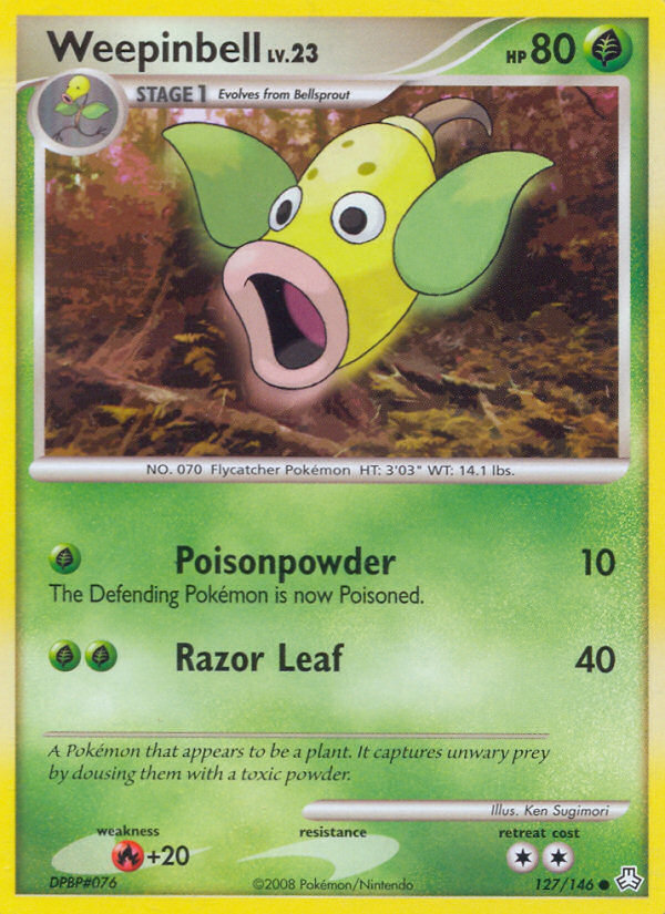 Weepinbell (127/146) [Diamond & Pearl: Legends Awakened] | Jomio and Rueliete's Cards and Comics