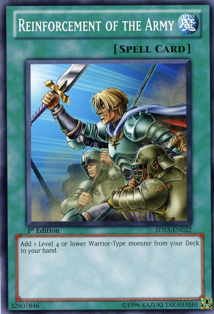 Reinforcement of the Army [5DS3-EN022] Common | Jomio and Rueliete's Cards and Comics