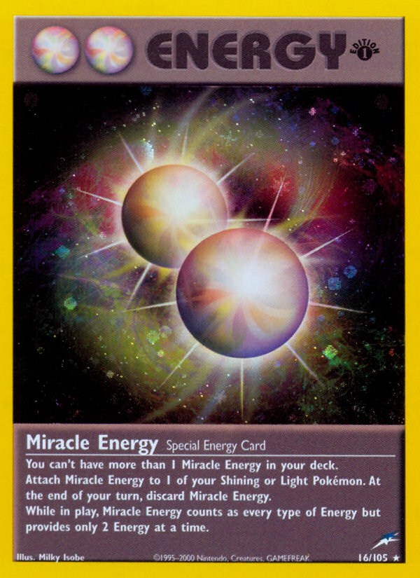 Miracle Energy (16/105) [Neo Destiny 1st Edition] | Jomio and Rueliete's Cards and Comics