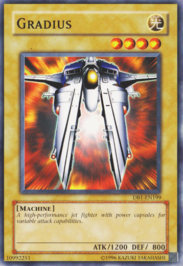 Gradius [DB1-EN199] Common | Jomio and Rueliete's Cards and Comics
