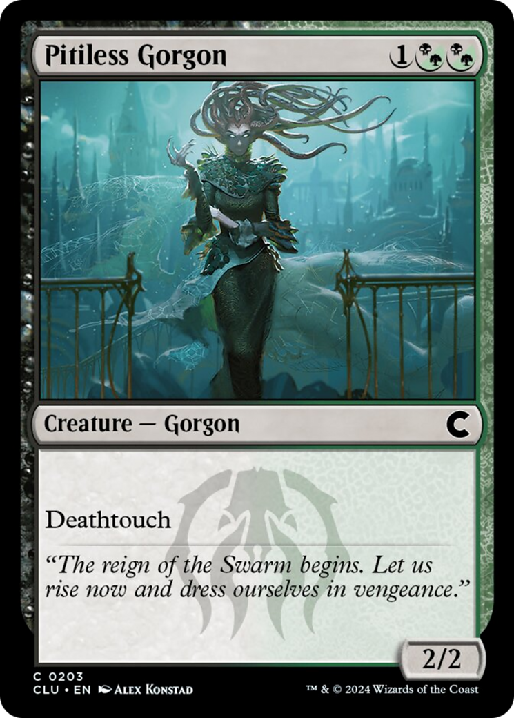 Pitiless Gorgon [Ravnica: Clue Edition] | Jomio and Rueliete's Cards and Comics