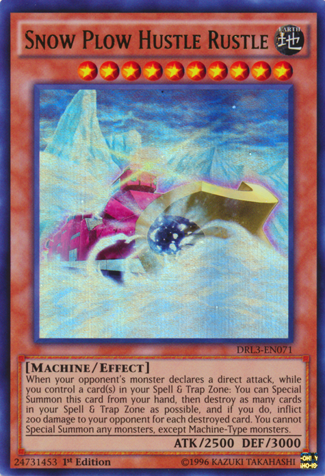 Snow Plow Hustle Rustle [DRL3-EN071] Ultra Rare | Jomio and Rueliete's Cards and Comics