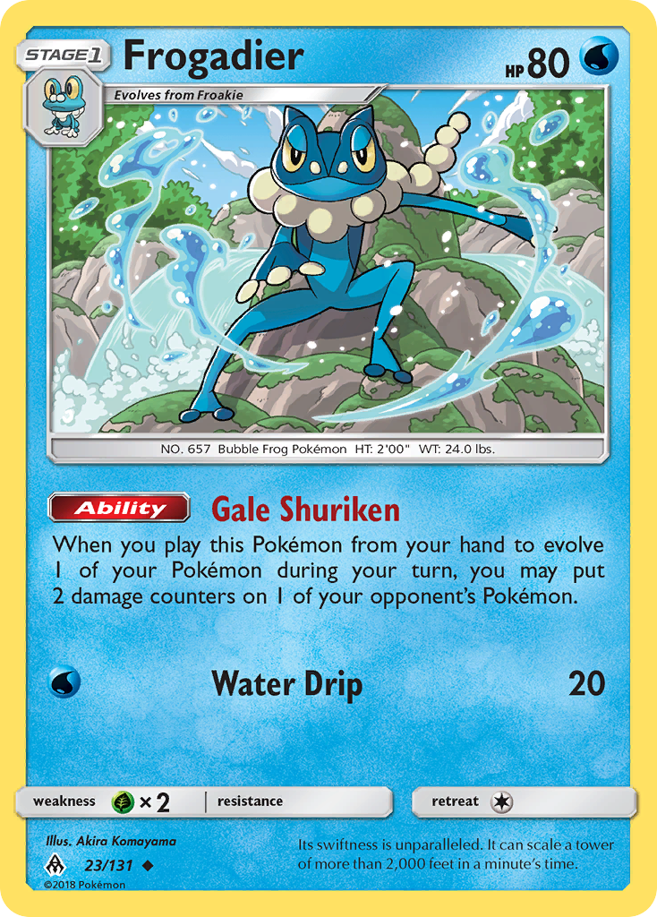 Frogadier (23/131) [Sun & Moon: Forbidden Light] | Jomio and Rueliete's Cards and Comics
