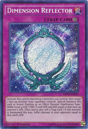 Dimension Reflector [MVP1-ENS21] Secret Rare | Jomio and Rueliete's Cards and Comics