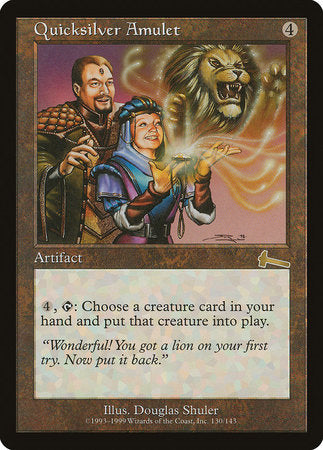 Quicksilver Amulet [Urza's Legacy] | Jomio and Rueliete's Cards and Comics