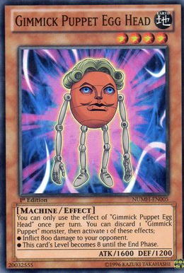 Gimmick Puppet Egg Head [NUMH-EN005] Super Rare | Jomio and Rueliete's Cards and Comics