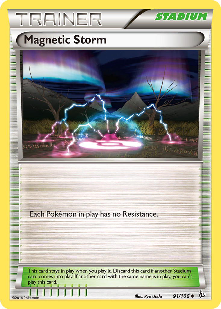 Magnetic Storm (91/106) [XY: Flashfire] | Jomio and Rueliete's Cards and Comics