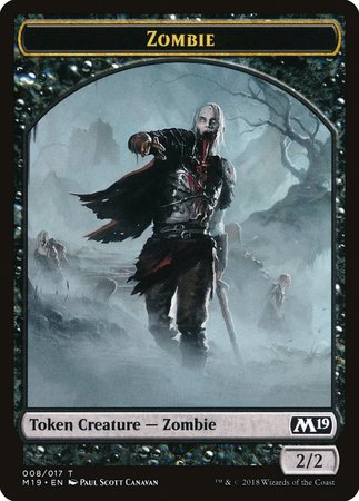 Zombie Token [Core Set 2019 Tokens] | Jomio and Rueliete's Cards and Comics