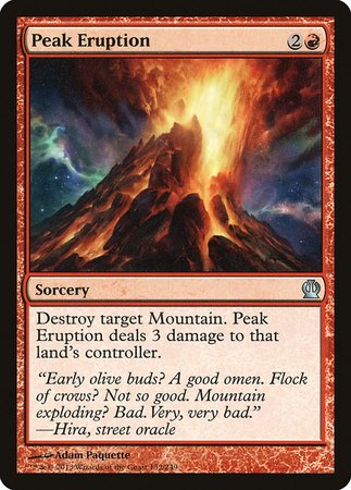 Peak Eruption [Theros] | Jomio and Rueliete's Cards and Comics