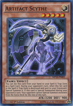 Artifact Scythe [MP15-EN001] Super Rare | Jomio and Rueliete's Cards and Comics