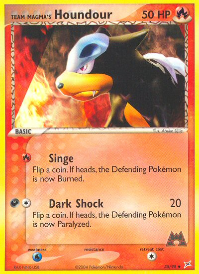 Team Magma's Houndour (35/95) [EX: Team Magma vs Team Aqua] | Jomio and Rueliete's Cards and Comics
