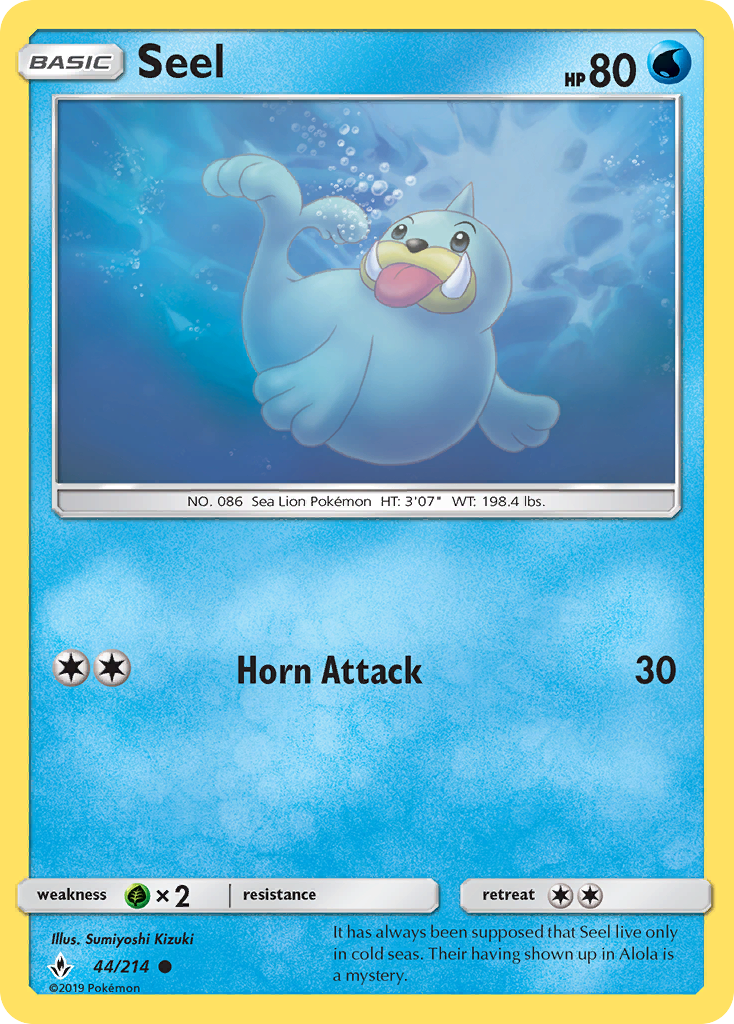 Seel (44/214) [Sun & Moon: Unbroken Bonds] | Jomio and Rueliete's Cards and Comics