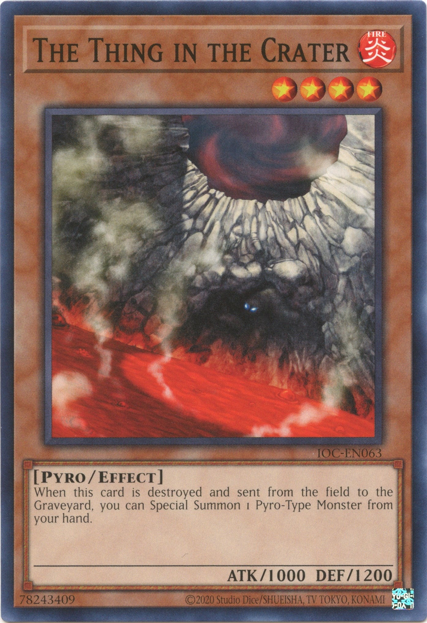 The Thing in the Crater (25th Anniversary) [IOC-EN063] Common | Jomio and Rueliete's Cards and Comics