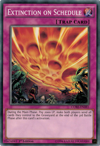Extinction on Schedule [CORE-EN081] Common | Jomio and Rueliete's Cards and Comics