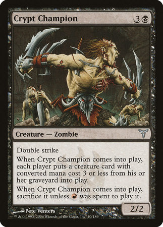 Crypt Champion [Dissension] | Jomio and Rueliete's Cards and Comics