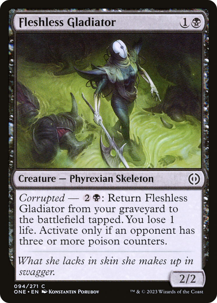 Fleshless Gladiator [Phyrexia: All Will Be One] | Jomio and Rueliete's Cards and Comics