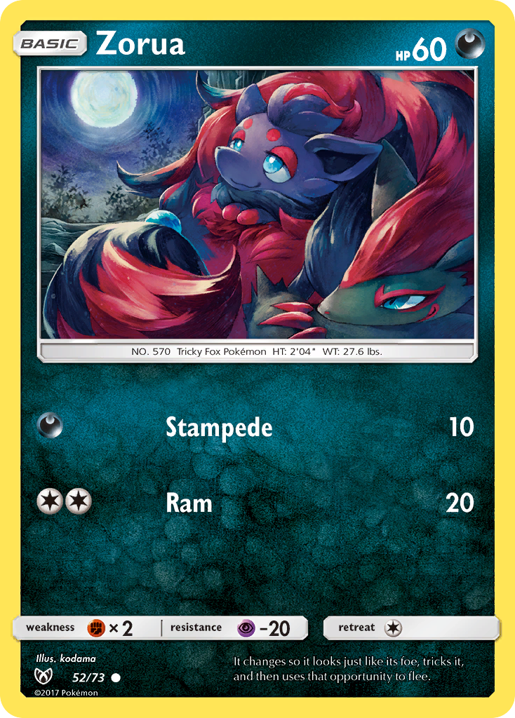 Zorua (52/73) [Sun & Moon: Shining Legends] | Jomio and Rueliete's Cards and Comics