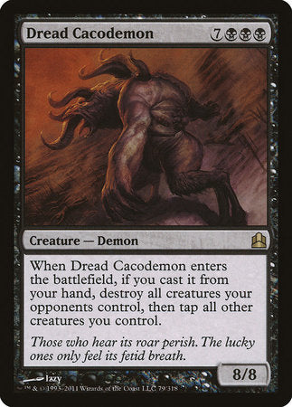 Dread Cacodemon [Commander 2011] | Jomio and Rueliete's Cards and Comics