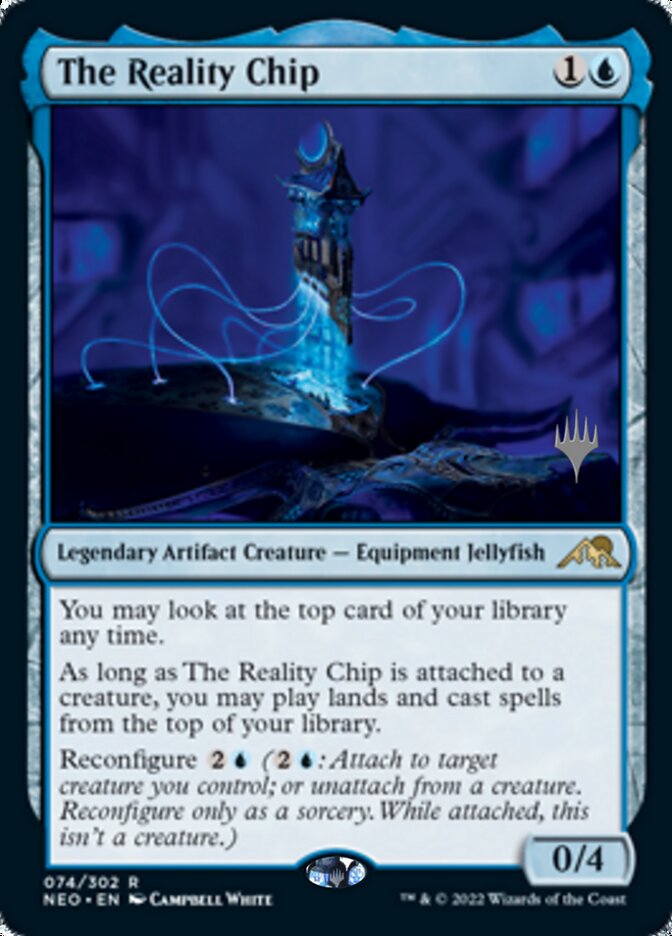 The Reality Chip (Promo Pack) [Kamigawa: Neon Dynasty Promos] | Jomio and Rueliete's Cards and Comics