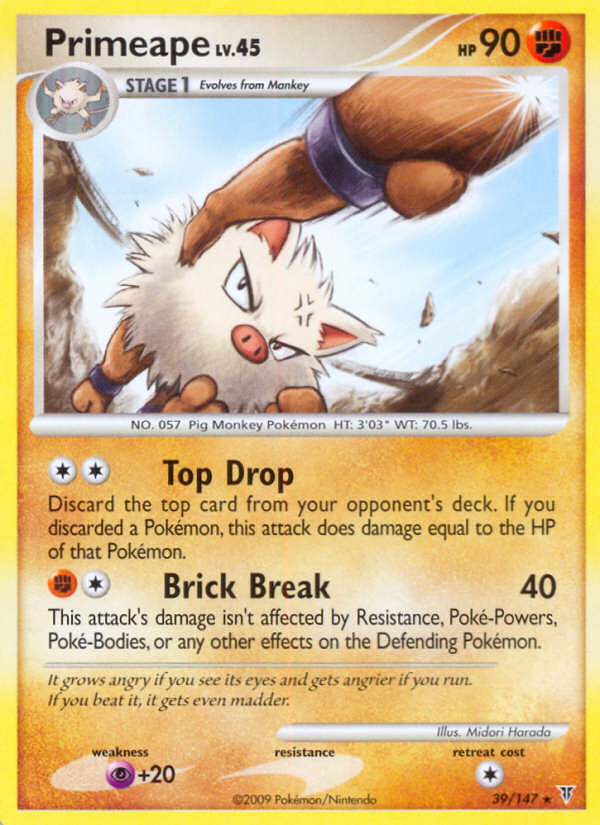 Primeape (39/147) [Platinum: Supreme Victors] | Jomio and Rueliete's Cards and Comics