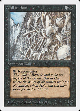 Wall of Bone [Unlimited Edition] | Jomio and Rueliete's Cards and Comics