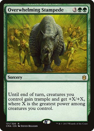 Overwhelming Stampede [Commander Anthology] | Jomio and Rueliete's Cards and Comics