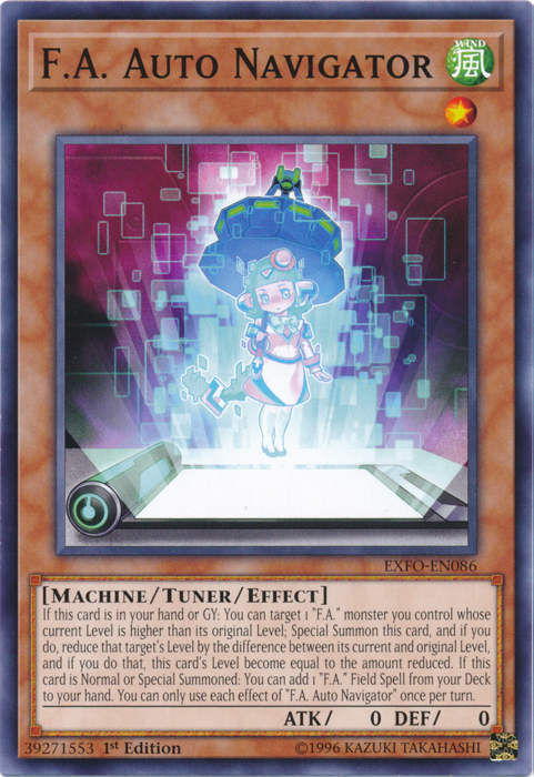 F.A. Auto Navigator [EXFO-EN086] Common | Jomio and Rueliete's Cards and Comics