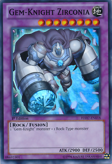 Gem-Knight Zirconia [HA07-EN018] Super Rare | Jomio and Rueliete's Cards and Comics