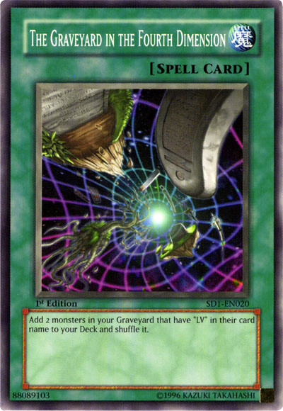 The Graveyard in the Fourth Dimension [SD1-EN020] Common | Jomio and Rueliete's Cards and Comics
