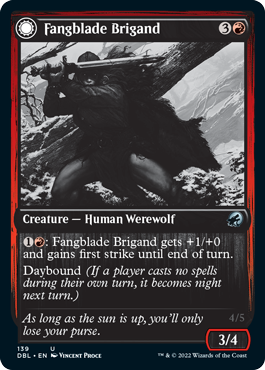 Fangblade Brigand // Fangblade Eviscerator [Innistrad: Double Feature] | Jomio and Rueliete's Cards and Comics